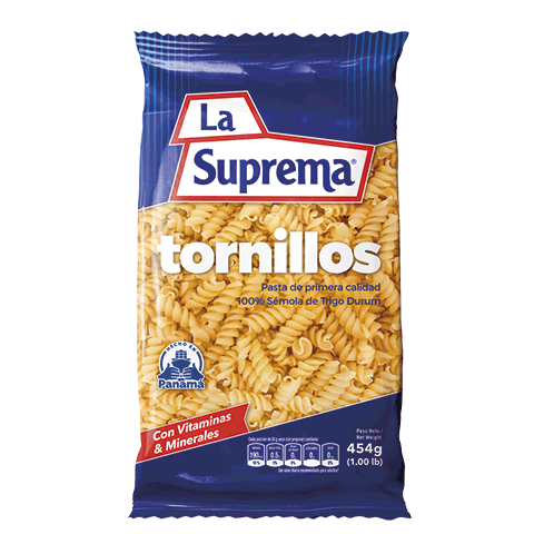 Tornillos Pastas La Suprema 454g